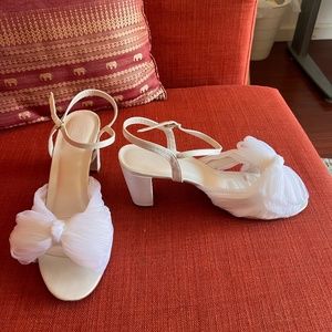 White Tulle Bridal Shoes